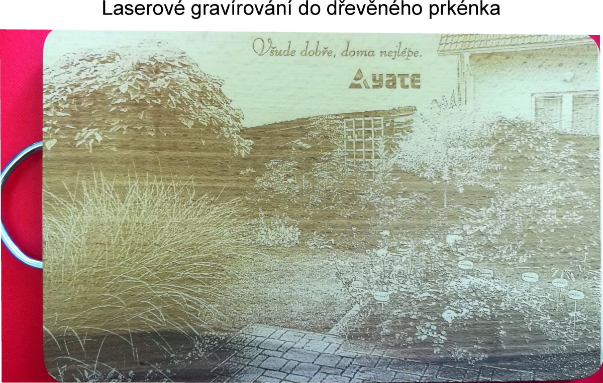 Laserové gravírování do dřeva, laserování fotky - super provedení