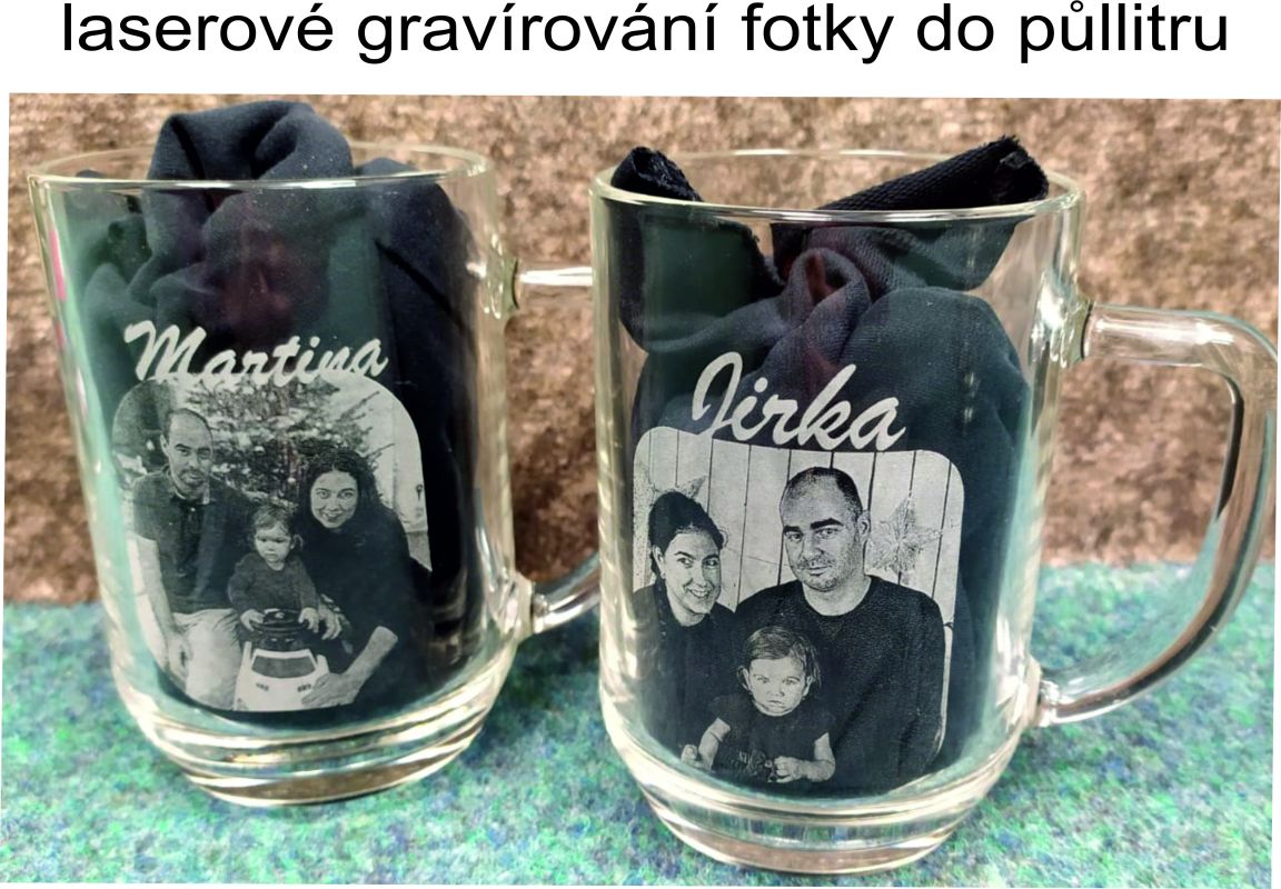 Laserové gravírování do skla